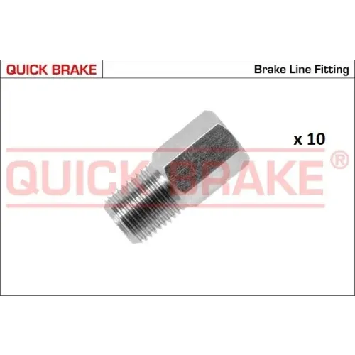 Készlet=10Szt!!!! Végdarab Cső Fék M10X1 - QUICK BRAKE (QB171-TXL-10)