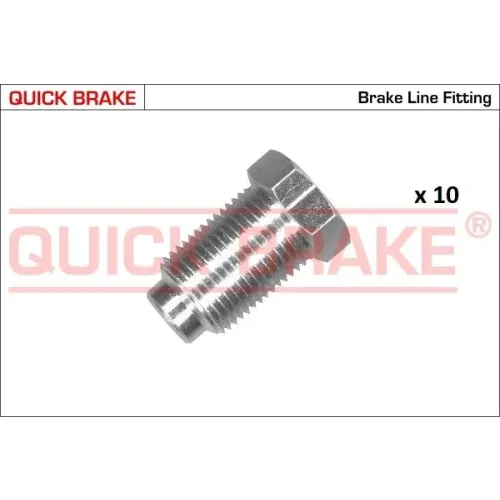 Készlet=10Szt!!!! Végdarab Cső Fék M12X1 - QUICK BRAKE (QB171-B5L-10)