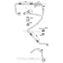 Cső Klíma Vw - TRISCAN (901029069)