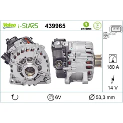Rozrusznikoalternator Citroen: Berlingo 1.6 Bluehdi 100, Berlingo 1.6 Bluehdi 120, Berlingo 1.6 Bluehdi 75,Peugeot: 3008 1.6 Blue - VALEO (VAL439965)